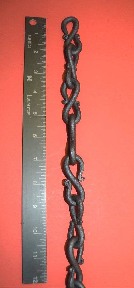 Wrought Iron S Hook Chain 14 In Dia Hand Forged By Blacksmiths In