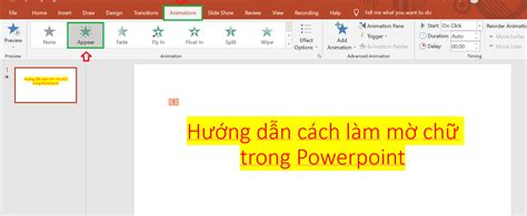 Cách Làm Mờ Chữ Trong Microsoft Powerpoint Luyenthithongnhat