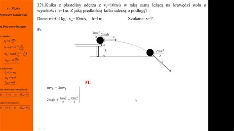 Fizykamax Pole Grawitacyjne Zderzenie Kul Z Plasteliny Na
