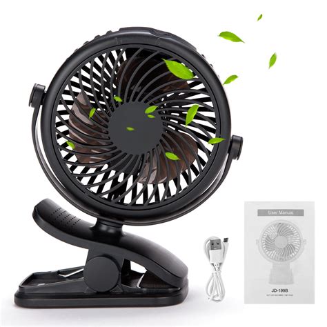 Usb Powered Clip On Fan Portable Fan Adjustable Small Desk Fan Usb