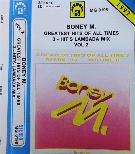 Boney M Greatest Hits Of All Times Vol Tape Kiosk