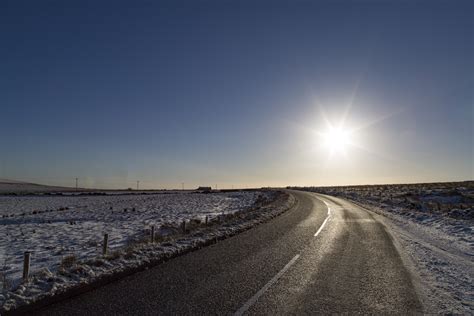 Winter Road Free Stock Photo - Public Domain Pictures