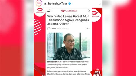 Bikin Geger Viral Video Lawas Rafael Alun Trisambodo Ngaku Penguasa