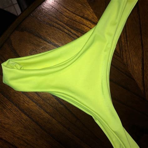 Zaful Swim Neon Yellow Bikini Set Poshmark