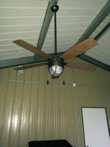 Hampton Bay Seaport In Indoor Outdoor Natural Iron Ceiling Fan