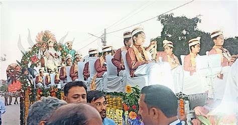 Grand Procession Taken Out In Kheragarh On The Birth Anniversary Of Maharaja Agrasen खेरागढ़