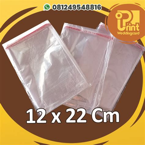 Jual Plastik Opp Undangan Ukuran 12 X 22cm Plastik Opp Seal Plastik Undangan Murah