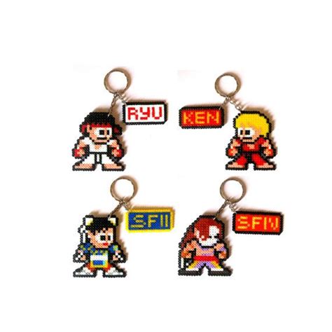 Street Fighter Sprites Keychains Broochs Magnets Big Sprites