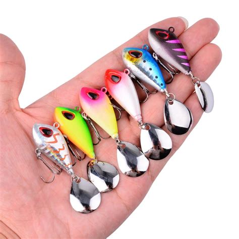 1pcs Metal Mini Vib With Spoon Fishing Lure 6g10g17g25g 2cm Fishing