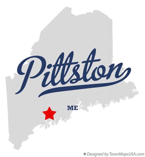 Map of Pittston, ME, Maine