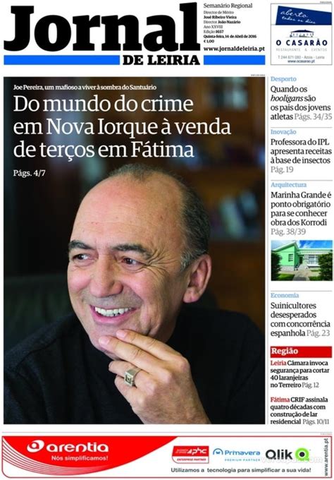 Capa Jornal De Leiria De 2016 04 16