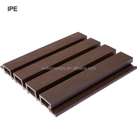 Waterproof Wpc Wall Panel Slatted Composite Cladding Board Buy Wpc