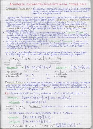 Esercizi Con Soluzione M F Matematica Finanziaria Unical