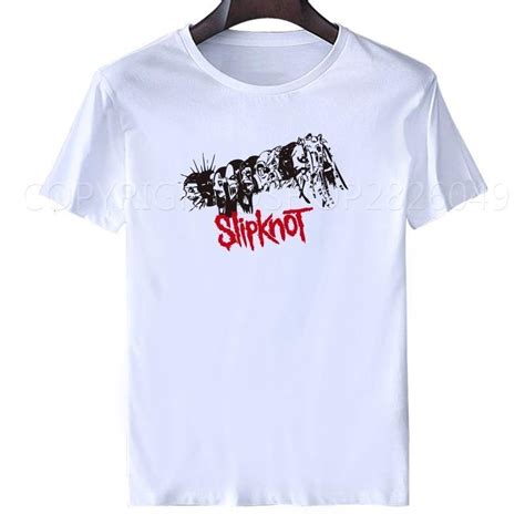 Slipknot Pingu T Shirts Men Short Sleeve Hip Hop Rock T Shirt Punk T