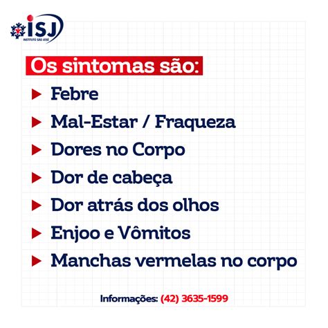 Fique Atento Aos Sintomas Instituto São José