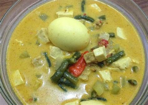 Resep Sayur Lodeh Labu Siam Kacang Panjang Tahu Tempe Dan Telur Oleh