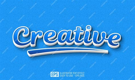 Premium Vector Creative 3d Text Editable Style Effect Template