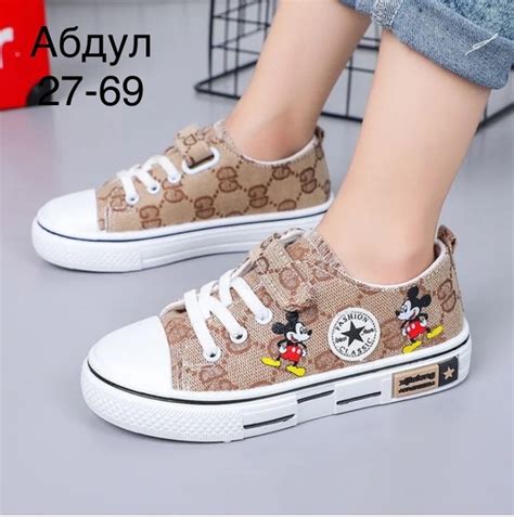 Детские парусиновые туфли Disney, мультяшный Микки Маус, кроссовки для ...