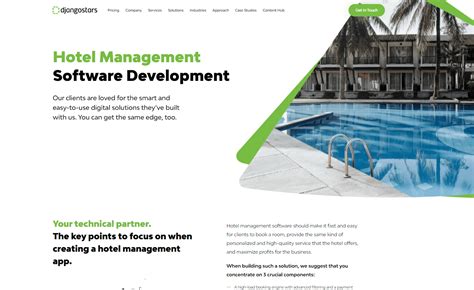 Hotel Management Software Development Company DjangoStars