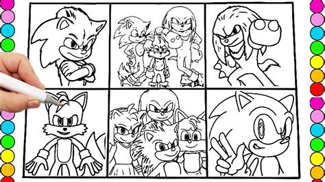 Sonic Team Coloring Pages Sonic The Hedgehog Teils Shadow Amy Rose