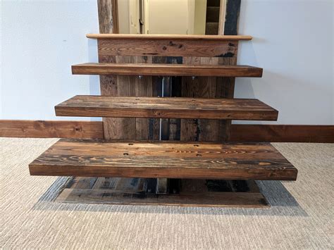 Custom Wood Stair Treads | Reclaimed wood floors, Wood stair treads ...