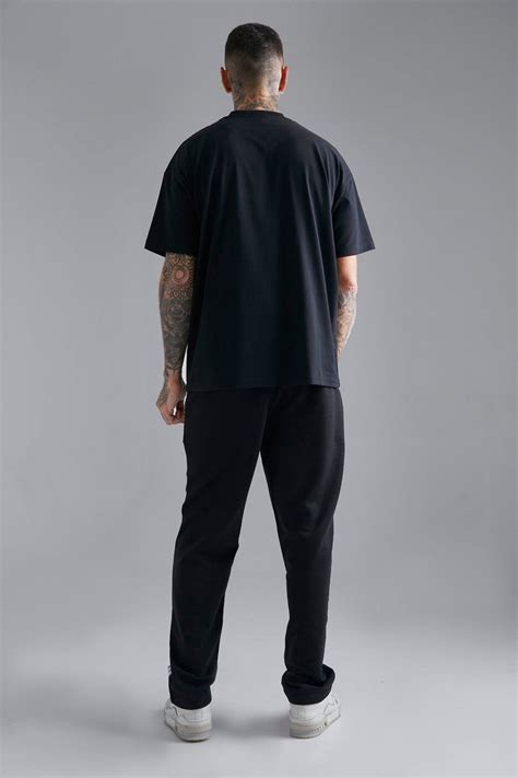 Boohooman Oversized Extended Neck Embroidered T Shirt Garmisland