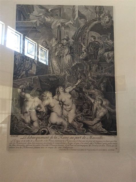 Antique Print Entitled Le Debarquement De La Reine Au Port De