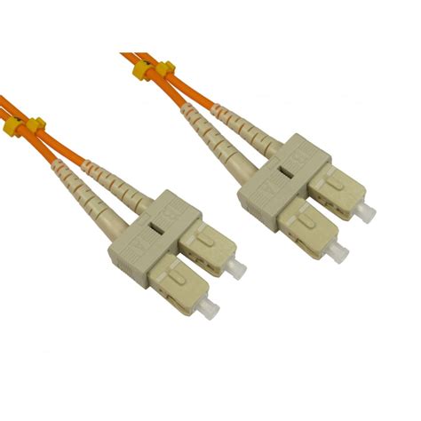 Rs Pro Sc To Sc Duplex Multi Mode Om Fibre Optic Cable Mm Orange