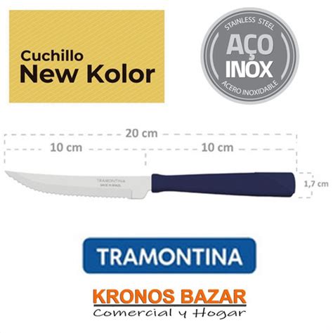 Cuchillo Tramontina X De Mesa O Asado X Docena New Kolor Mercadolibre