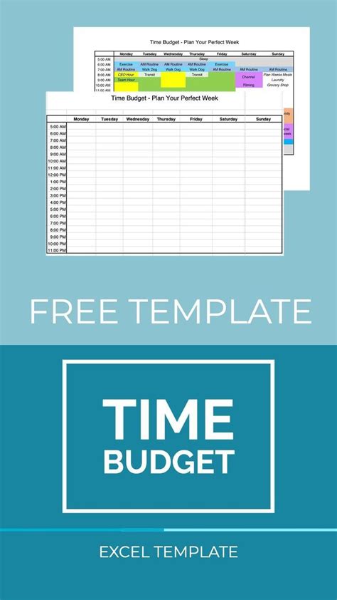 Time Budget Template