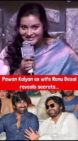 Pawan Kalyan Ex Wife Renu Desai Reveals Secrets Shorts Reels