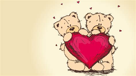 1920x1080 / 1920x1080 teddy bear, Valentines day, heart, teddy, bear ...