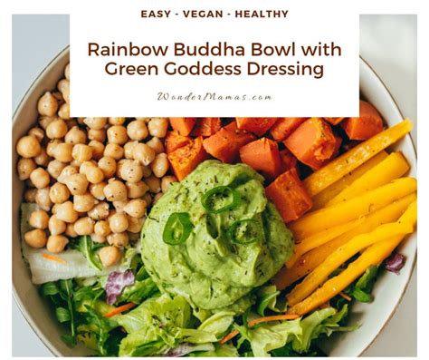 Vegan Green Goddess Buddha Bowl Recipe Green Goddess Veggie