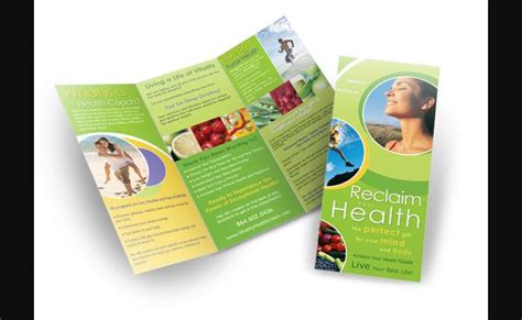 Brochure Design Cooch Health Coach Brochure Design Flyer Template