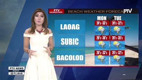 PTV INFO WEATHER Maaraw Na Panahon Magpapatuloy Sa Malaking Bahagi Ng