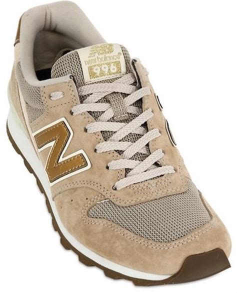 New Balance 996 Suede and Mesh Running Sneakers in Multicolor (beige ...