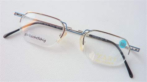 Taxi SM 57 Brille Blau Silber Kleine Brillengestelle Ausgefallene