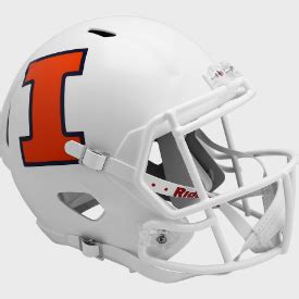 Illinois Fighting Illini White Riddell Speed Replica Full Size Footbal ...