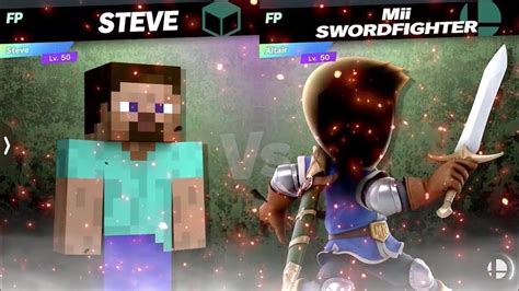 Super Smash Bros Ultimate Amiibo Fights Request Steve Vs