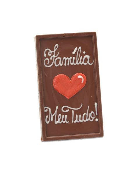 Barra De Chocolate Ao Leite Família Meu Tudo 75g Doce Loja Virtual