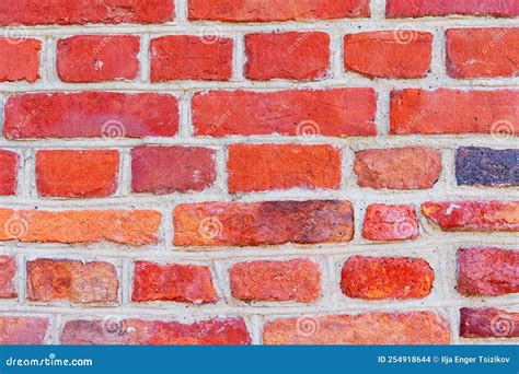 Background Of Old And Rustic Red Brick Wall Stock Photo Image Of