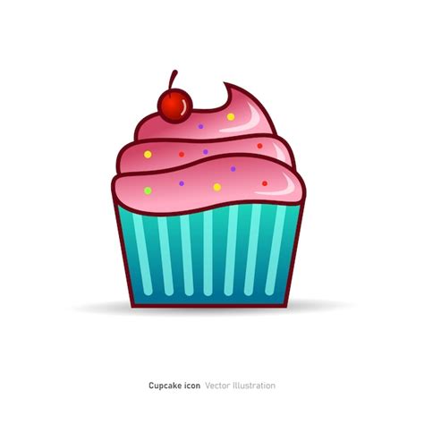 Premium Vector Cupcake Icon Design Vector Illustration