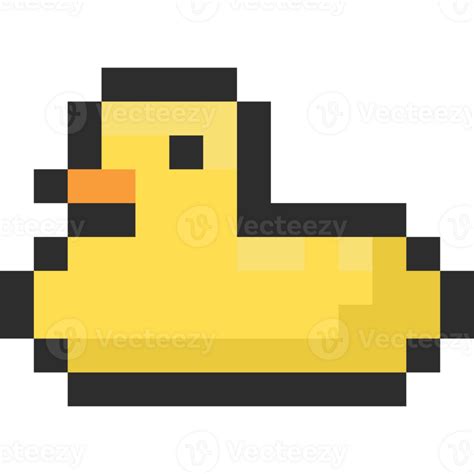 Pixel Art Yellow Rubber Duck Icon 31760784 Png