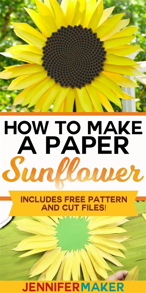 Giant Paper Sunflower Tutorial This Will Mesmerize You Paper Sunflowers Paper Flowers Diy