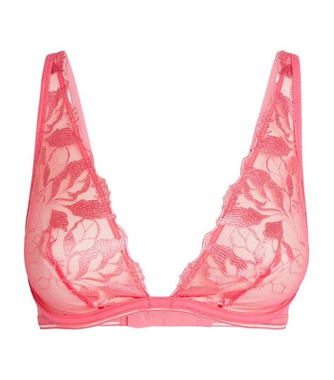 Maison Lejaby Pink Lace Triangle Bra Harrods Uk