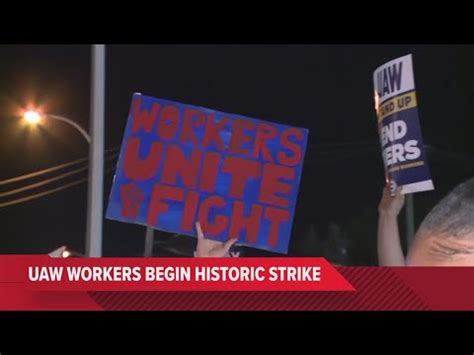 UAW Union Goes On Strike Against Detroit S 3 Automakers For First Time