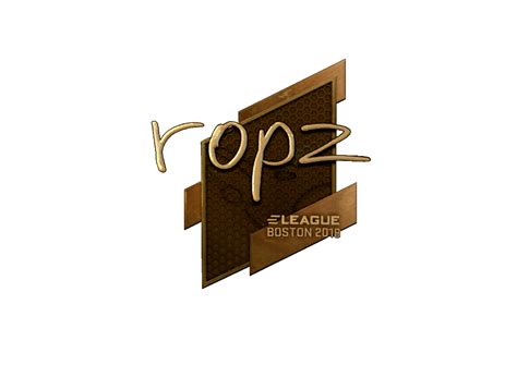 Sticker Ropz Gold Boston 2018 CS GO CS2 Wiki By CS MONEY