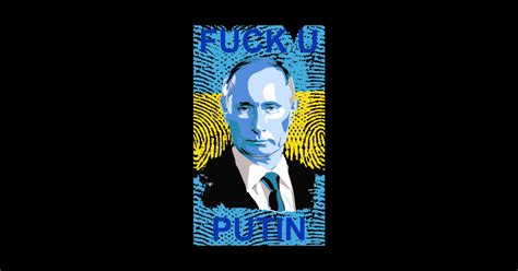 Fuck You Putin Ukraine Sticker TeePublic