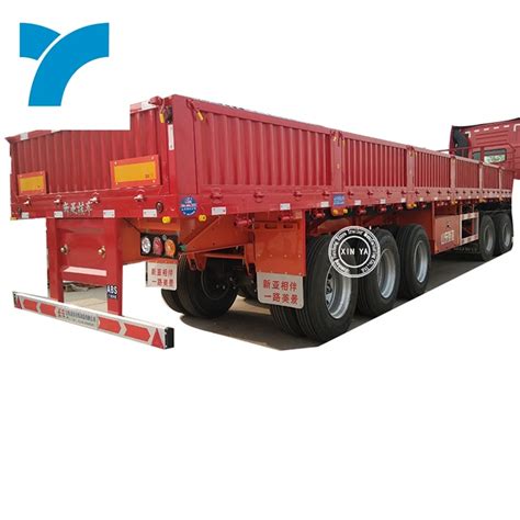 T Bulk Cargo Sidewall Trailer Side Board Flatbed Trailer Axle Semi