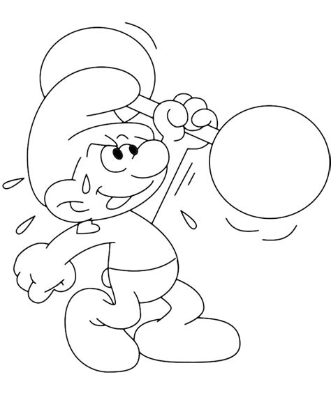 Hefty Smurf Coloring Pages Smurfs